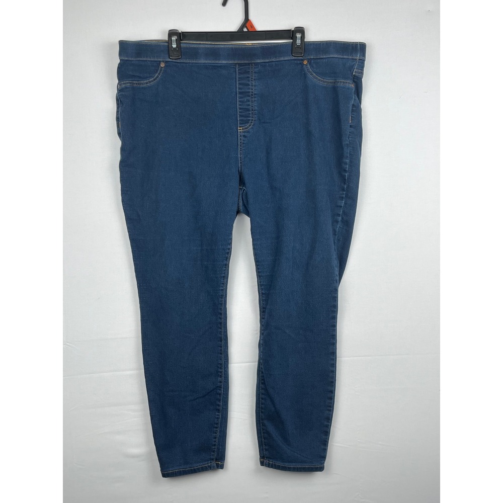 Simply Vera Vera Wang Legging Womens 2X Blue Denim Pull On Jeggings Stretch